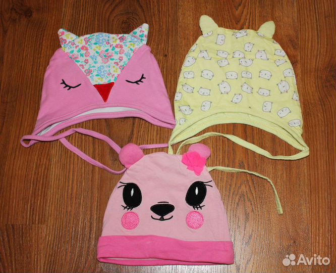 Шапочки/ рукавички/ пинеточки для девочек