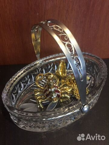 Конфетница хрусталь
