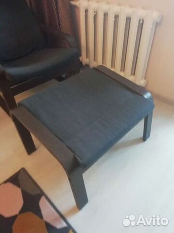 Кресло с табурет ом для ног Поэнг IKEA