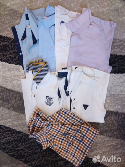 Одежда на мальчика 7-10 лет. Джинсы, рубашки,обувь