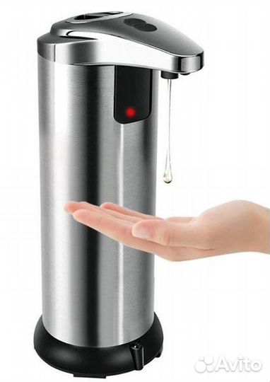 Дозатор для жидкого мыла из нержавейки, сенсорный