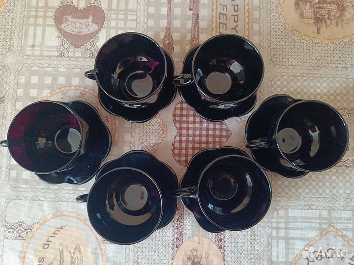 Кофейный сервиз новый на 6 персон