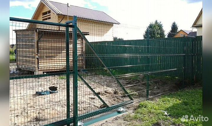 Сетка для забора 3d