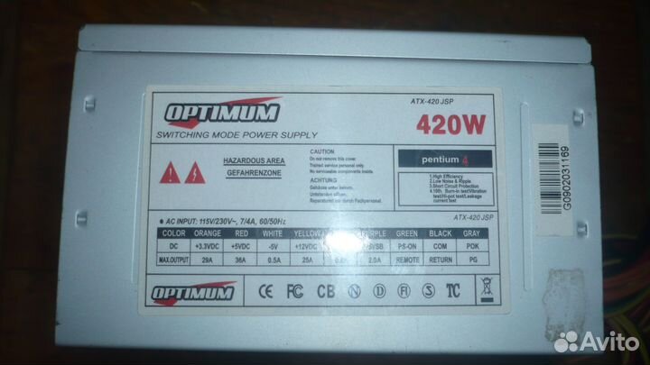 Блоки питания 400/450W