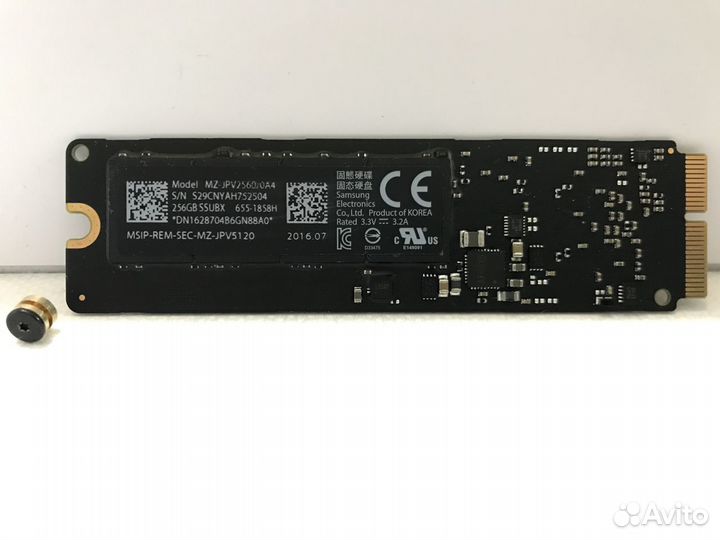 Оригинальный PCI-e SSD-диск Apple