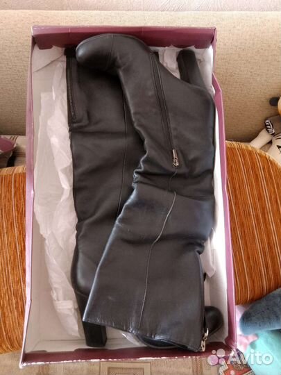 Сапоги кожаные 39р