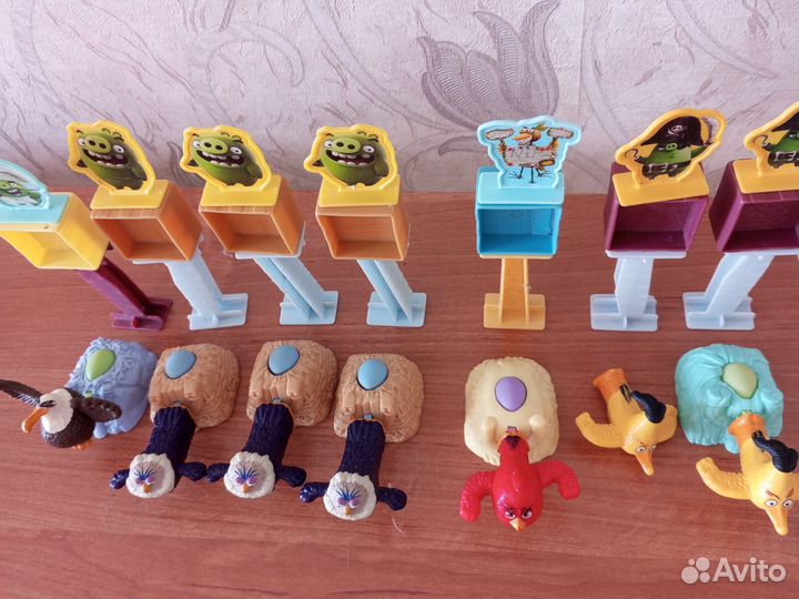 Angry Birds игрушки из Макдональдс