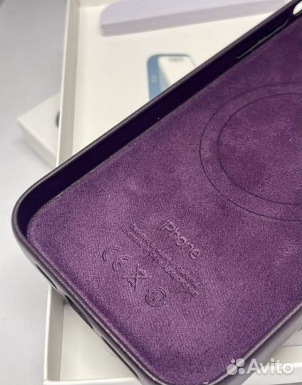 Чехол MagSafe на iPhone 14 Pro Max кожаный