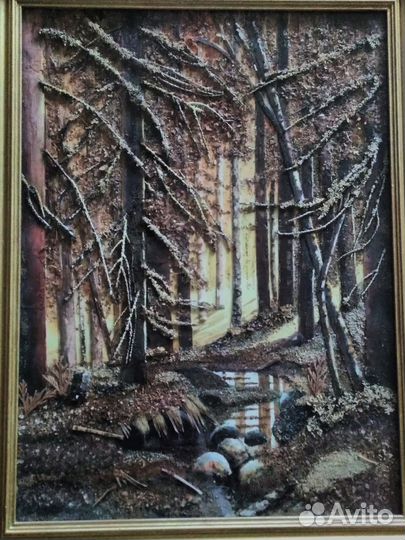 Картина Шишкина в технике флористическая живопись