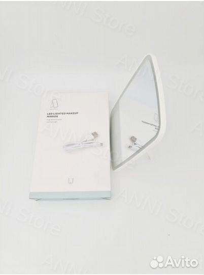 Зеркало с led подсветкой настольное