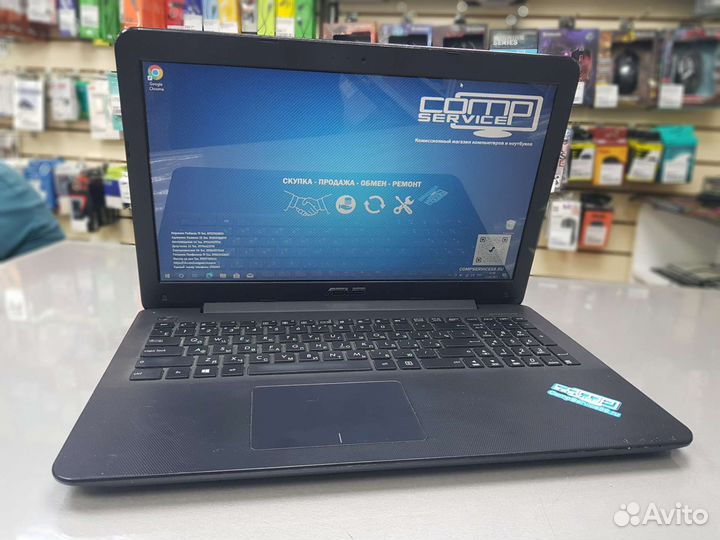 Ноутбук asus N3700 4gb 920m 1gb SSD 120gb