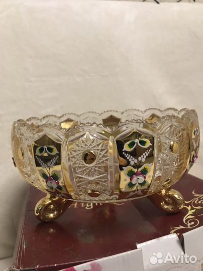 Ваза хрустальная для фруктов