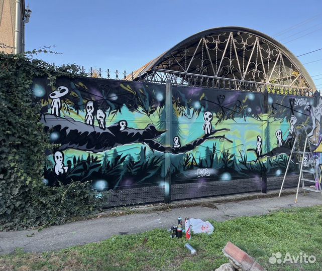 Оформление стен.Граффити