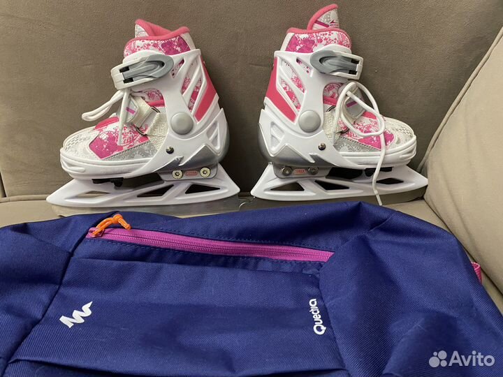 Коньки для девочки раздвижные 27-30