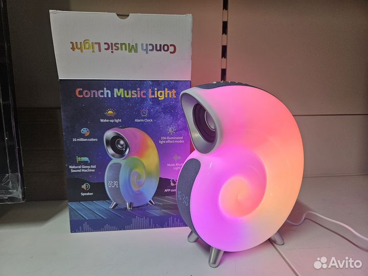 Bluetooth колонка светильник часы будильник