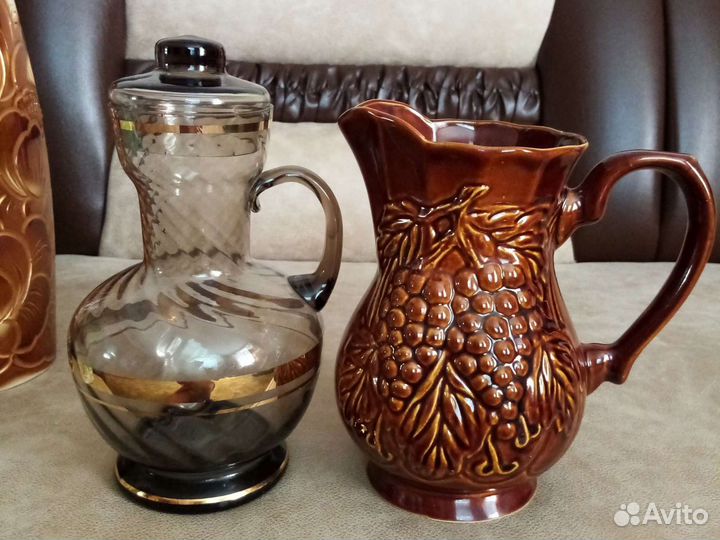 Вазы, кувшин, графин, чайник