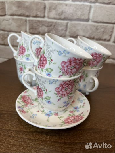 Чашка с блюдцем кофейная