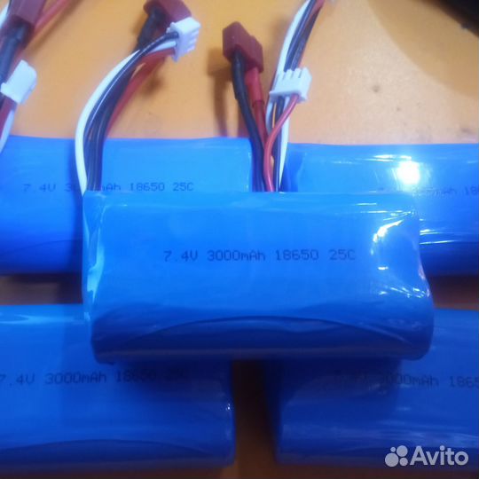 Аккумулятор Li-Ion 3000mAh, 7,4V, 25C