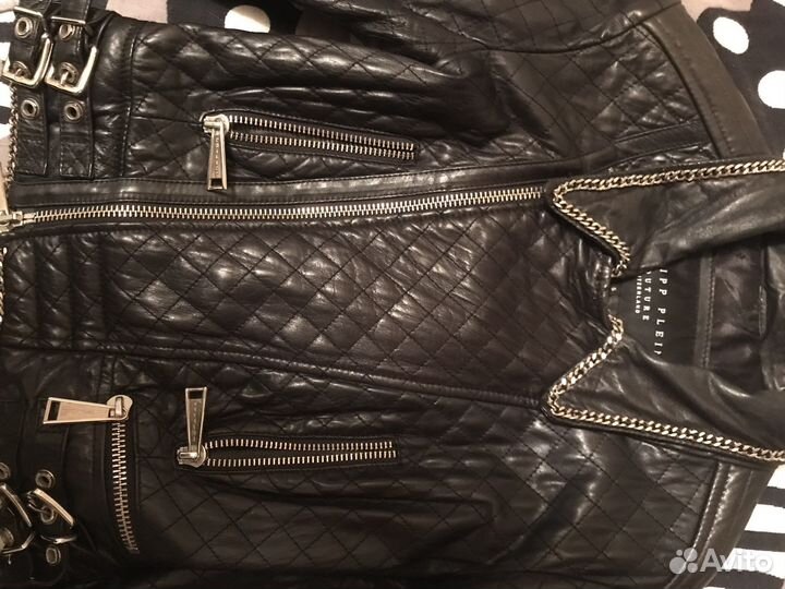 Куртка кожаная Philipp Plein