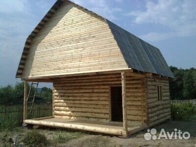 Дом баня из бревна под заказ