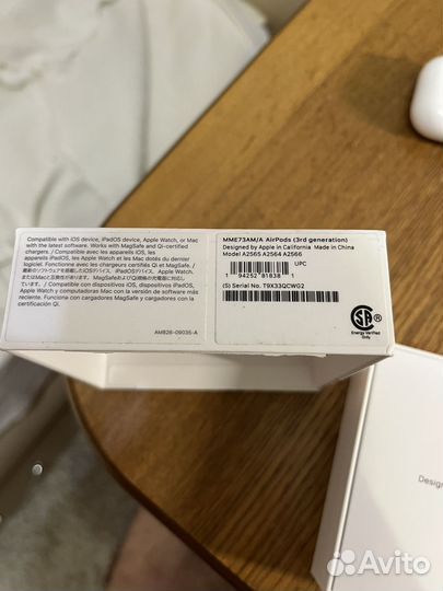 Беспроводные наушники apple airpods 3 оригинал