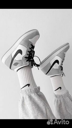 Носки nike высокие белые