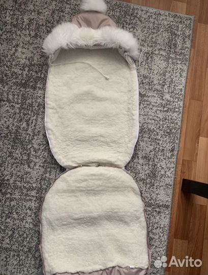 Конверт-кокон зимний для новорожденных
