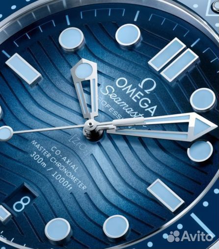 Часы Omega Seamaster Diver Co-Axial Summer Blue