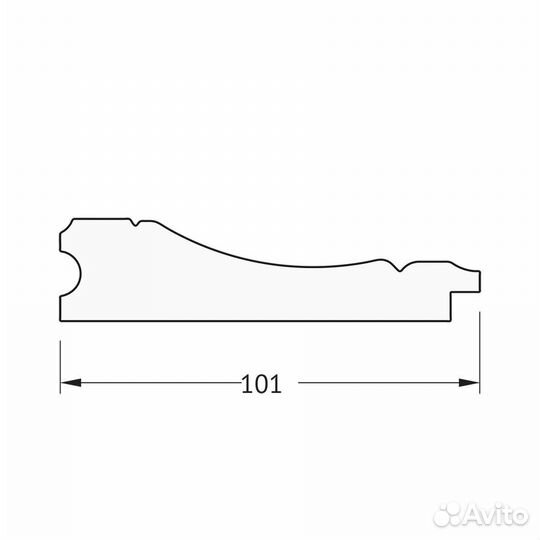 Зеркало Evoform Definite Floor BY 6030 84x204 вен