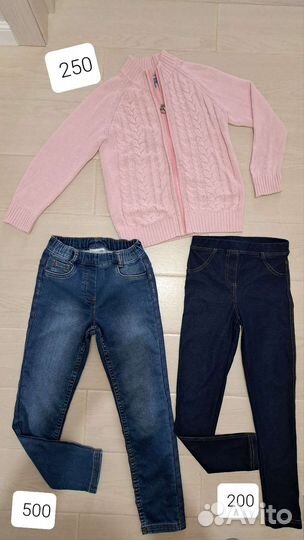 Одежда на девочку пакетом рост 122-128