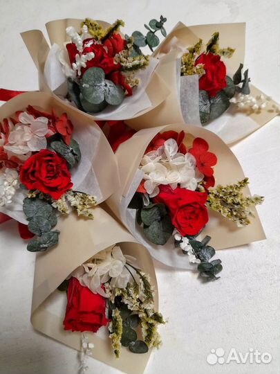 Букетики из сухоцветов