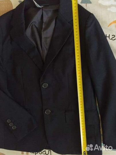 Пиджак школьный для мальчика 128 (т.синий)