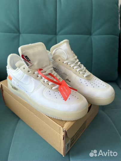 Кроссовки nike air force 1 off white