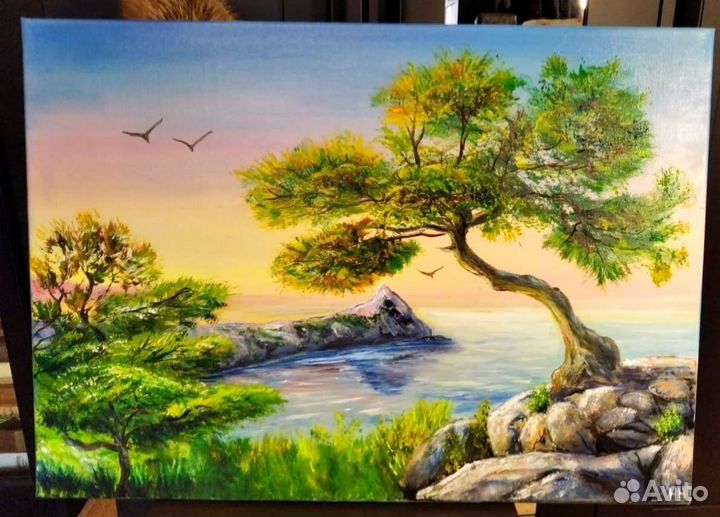Картина маслом на холсте Крым