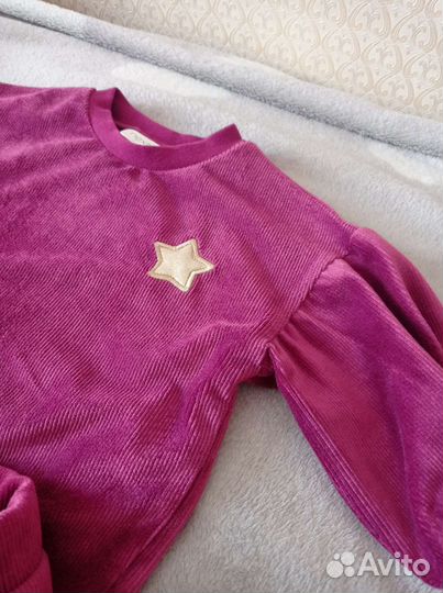 Велюровый костюм Next 74 для девочки