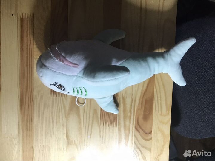 Мягкая игрушка голубая акула