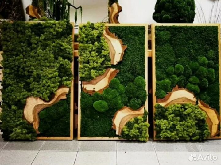 Декор из стабилизированного мха