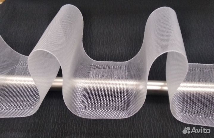 Шторная лента имитация люверсов на отрез