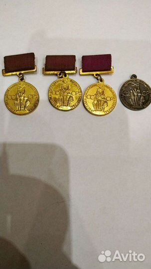 Знак. Лауреат ВВЦ - 1 ст. Колодка и 2 ст в серебре