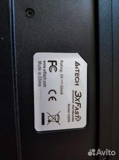 Игровая клавиатура A4Tech X7-G600 Black PS/2