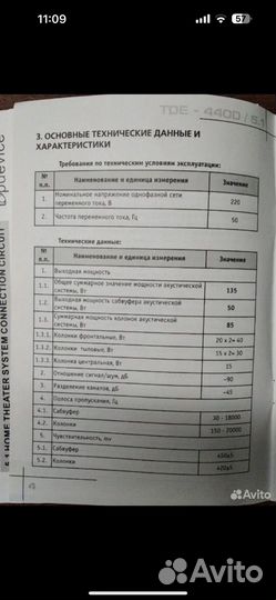 Акустическая система (сабвуфер+5 колонок)topdevice