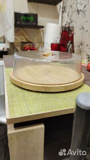 Хлебница деревянная круглая