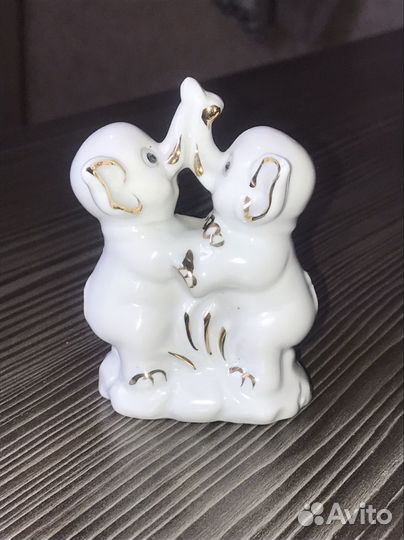Фигурка керамическая Слоники