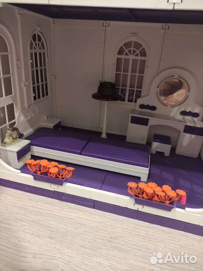 Домик кукольный коттедж мебель Конфетти Огонёк