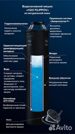 Водоналивной Боксёрский мешок H2O filippov 40см