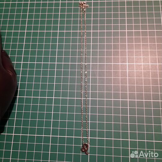 Подвеска знак зодиака лев, буква Z с цепочкой, биж