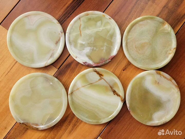 Подставки под стаканы из натурального камня