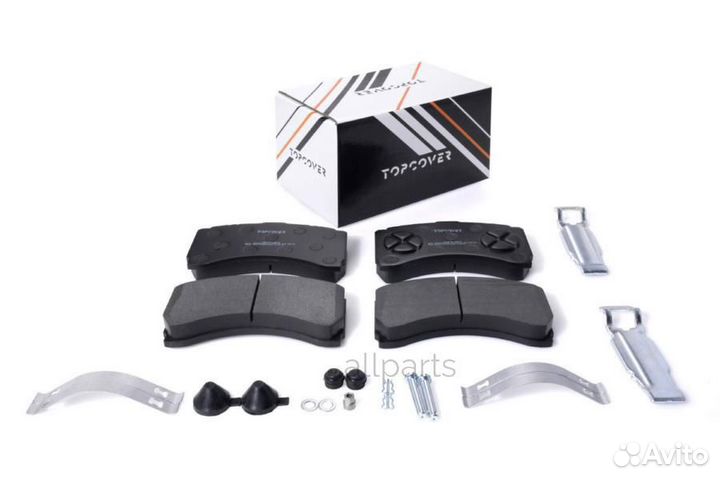 Topcover T0297-4001 Колодки тормозные задние диско