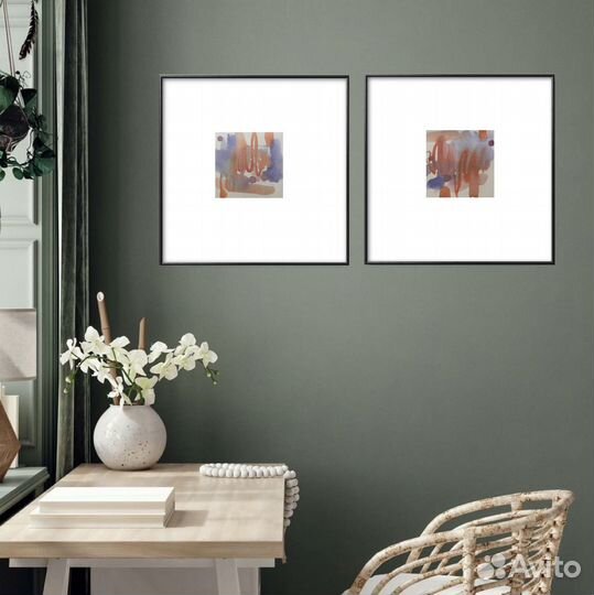 Абстракия акварель