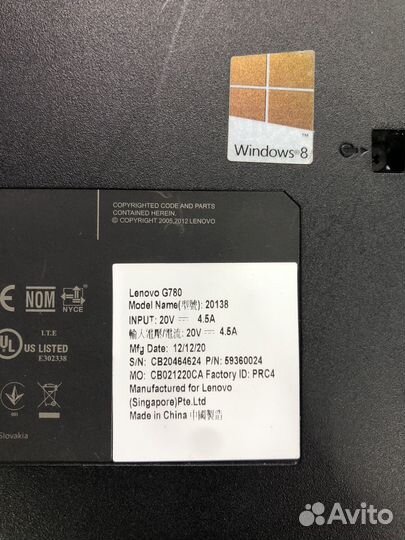 Lenovo g780